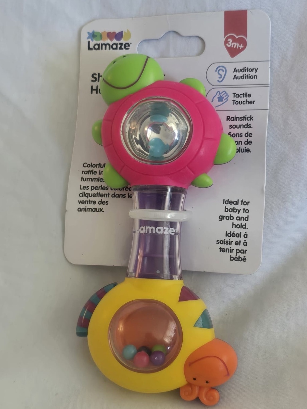 Lamaze Pink, Yellow and Green Sea Critter Rattle